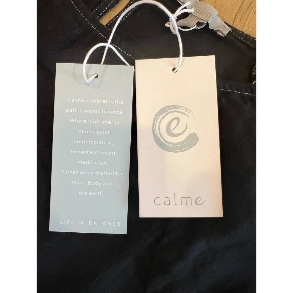 JOHNNY WAS Calme Black Raglan Tiered Cotton Gauze Dress - Picture 6 of 8